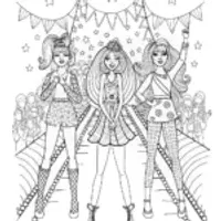 Rainbow High’s vibrant runway showcase coloring page