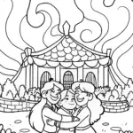 Madrigal Family Gathering Coloring Page