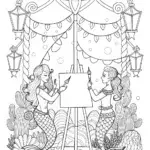 Mermaid Gala Coloring Page