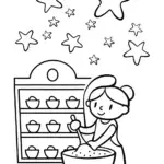 Gabby’s Magical Stardust Bakery Coloring Page