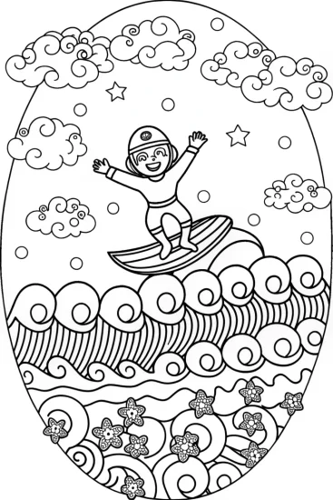 A coloring page of Mario’s Magical Bubble Adventure Coloring Page