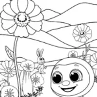 Huggy Wuggy’s Poppy Garden Adventure Coloring Page