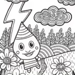 Lightning Bolt’s Secret Garden Coloring Page
