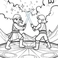 League of Legends Magical Duel Coloring Page