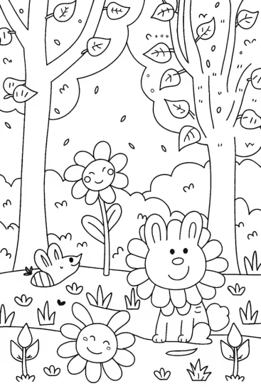 A coloring page of Bowser the Nature Guardian Coloring Page