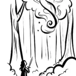 The Guardian Spirit’s Embrace Coloring Page