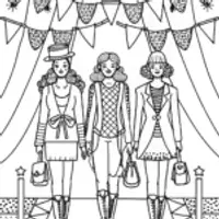 Rainbow High Fashion Show Coloring Page