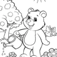 Care Bear Nature Guardians Coloring Page