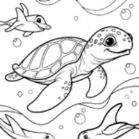 Rainbow Under the Sea Adventure Coloring Page