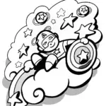Captain America’s Shield of Dreams Coloring Page