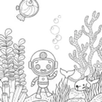 Octonauts Underwater Bubble Festival Coloring Page