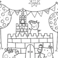 Peppa’s Fantastic Fruit Festival Coloring Page