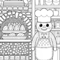 Creeper Chef’s Culinary Adventure Coloring Page