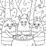 Bubbling Cauldron Adventure Coloring Page