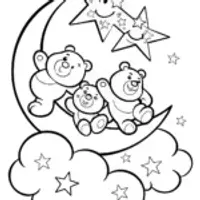 Care Bears’ Starry Night Adventure Coloring Page