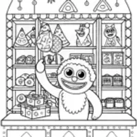 Huggy Wuggy’s Enchanted Toy Workshop Coloring Page