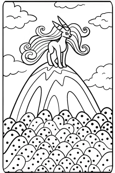 A coloring page of Suicune and Friends Coloring Page