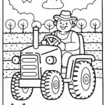 Blippi’s Fantastic Farm Adventure Coloring Page