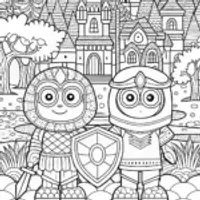 Bluey’s Adventure in Time Coloring Page