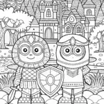Bluey’s Adventure in Time Coloring Page