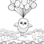 Chick’s Colorful Balloon Flight