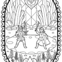The Enchanted Rift Coloring Page