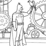 Batman and the Clockwork Ravens Coloring Page