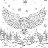 Bubbling Frosmoth’s Winter Wonderland Coloring Page
