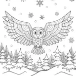 Bubbling Frosmoth’s Winter Wonderland Coloring Page