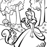 Enchanted princess surrounded by nature