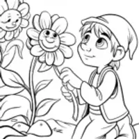 Bowser’s Garden Adventure Coloring Page