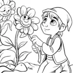 Bowser’s Garden Adventure Coloring Page