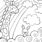 Rainbow Friends: Cloudy Adventure Coloring Page
