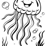 The Jolly Jellyfish Dance Coloring Page