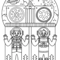 Mario and Luigi’s Time-Traveling Quest Coloring Page