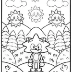 Sonic the Hedgehog Weather Wizards Coloring Page
