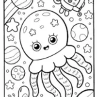 Squishmallow cosmic critter quest coloring page