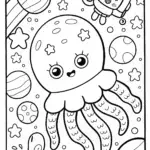 Squishmallow cosmic critter quest coloring page