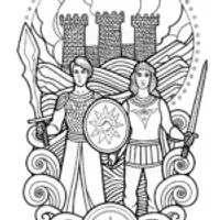 The Enchanted Guardians of the Nexus Coloring Page