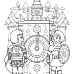 Mario and Luigi’s Magical Time Machine Adventure Coloring Page