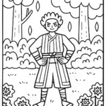 Demon Slayer Elemental Coloring Page