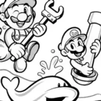 Mario and Luigi’s Plumbing Adventure Coloring Page