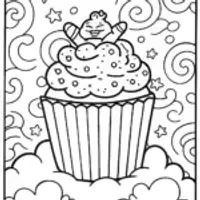 Bowser on a Cozy Cloud Coloring Page