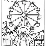 Huggy Wuggy’s Carnival Adventure Coloring Page