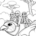 Rainbow High Adventures in the Sky Coloring Page