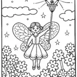 The Fairy’s Festival of Light Coloring Page