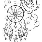 Goku’s Cosmic Dreamcatcher Adventure Coloring Page