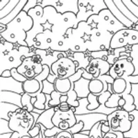 Care Bears’ Friendship Dance Party Coloring Page