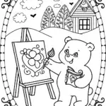 Care Bear Art Adventures Coloring Page
