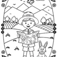 JJ’s Magical Countryside Adventure Coloring Page